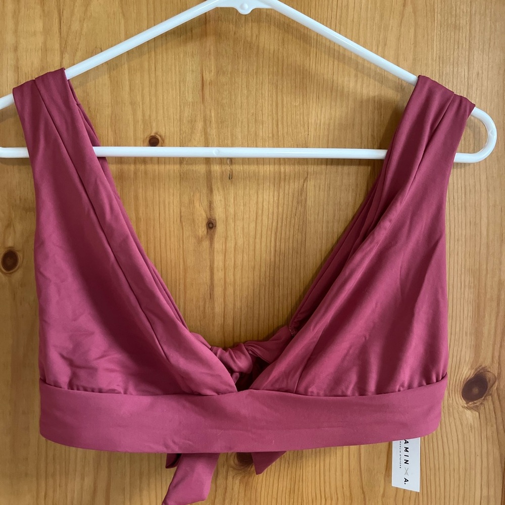 Vitamin A Rose bikini top